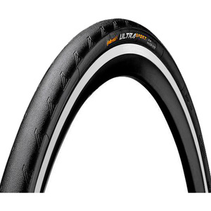 Pneu Bicicleta Continental Aro 700 Ultra Sport II Preto/Branco 700X23 (23-622)
