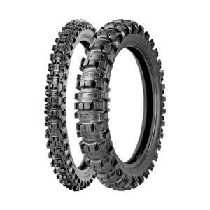 Jogo Pneus de Moto Borilli Medium Soft MX 77 80/100-21 51M + 120/90-19 62M TT