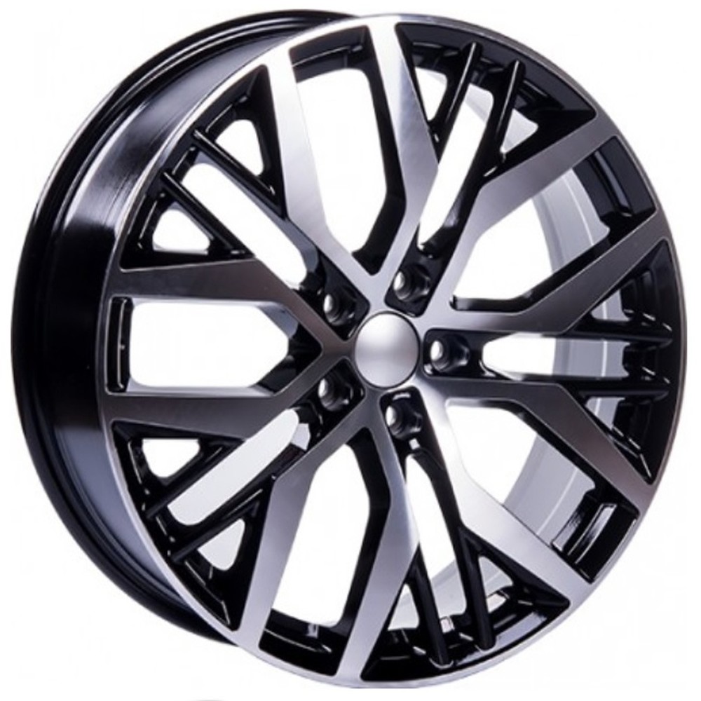 Jogo Roda Volkswagen Golf 2014 Aro 17 (5x112/ET45) - Preto Diamantado - Conjunto 4 Rodas