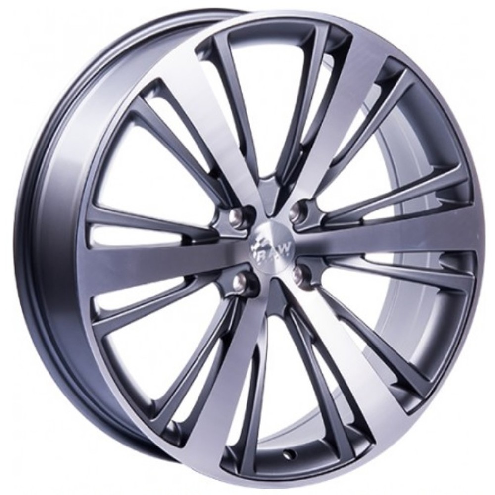 Jogo Roda Peugeot 208 2014 Aro 17 (4x108/ET25) - Grafite Diamantado Fosco - Conjunto 4 Rodas