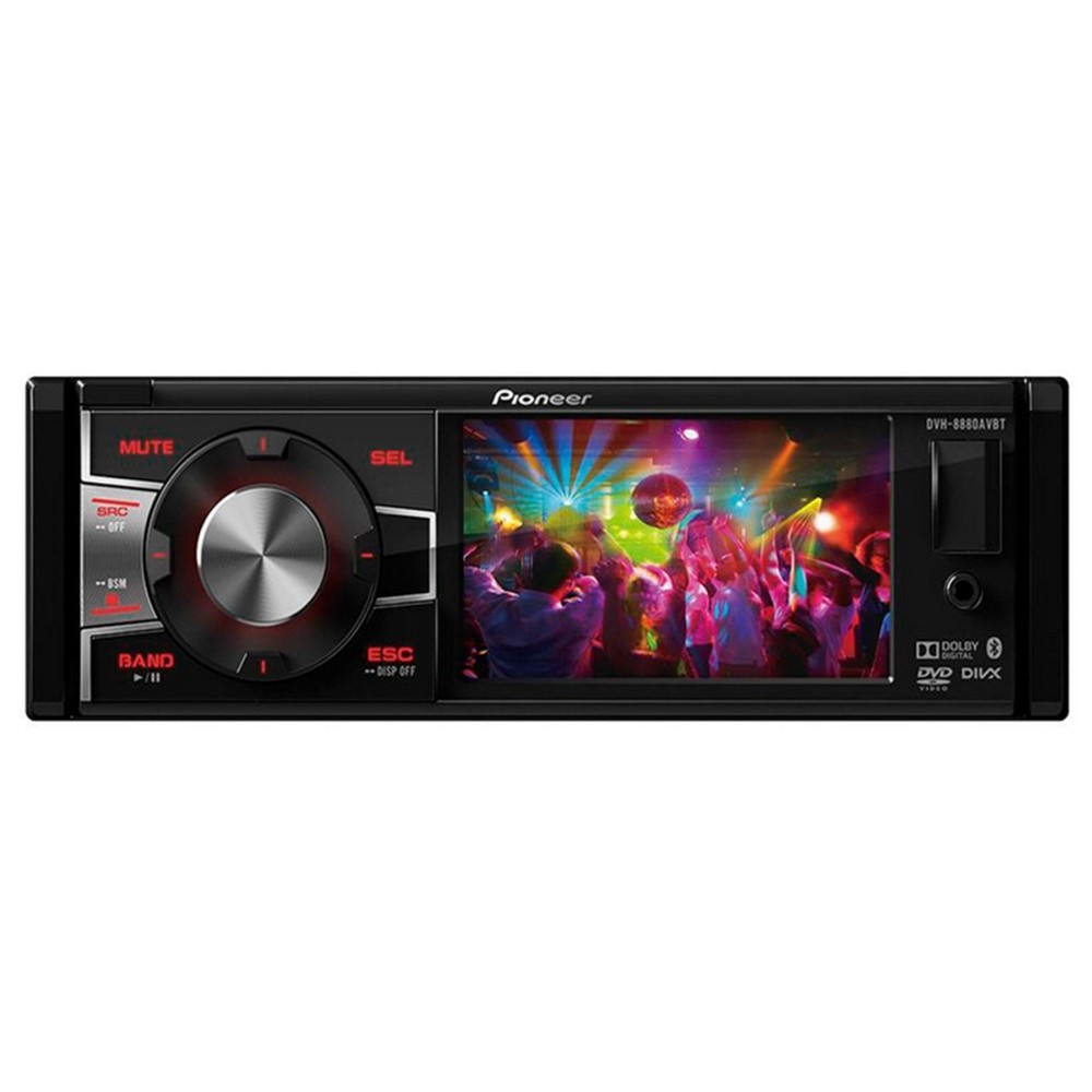 DVD Player Pioneer DVH-8880AVBT - 3,5 polegadas 1DIN, USB, AUX, RCA