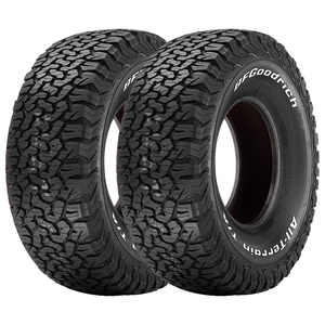 Jogo 2 Pneus BFGoodrich Aro 18 All Terrain T/A KO2 275/65R18 123/120R 10 Lonas - Letras Brancas