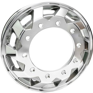 Roda de Alumínio Injetado 22.5X8.25 10 Furos Abrilhantada S1250 Janela Hélice Speedmax