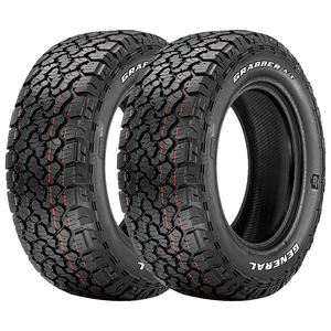 Jogo 2 Pneus General Tire by Continental Aro 16 Grabber A/TX 265/70R16 112T - Letras Brancas
